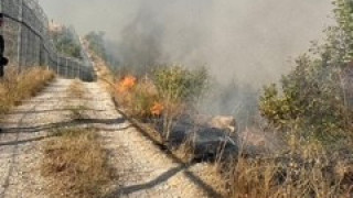Турски екипи се включиха в гасенето на пожара в Лесово (Снимки)