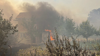 Ад под небето в Ямболско. Бакаджик е в пламъци, цяло село изгоря /СНИМКИ/