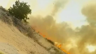 Зловещи кадри от пожара в Несебър /СНИМКИ и ВИДЕО/
