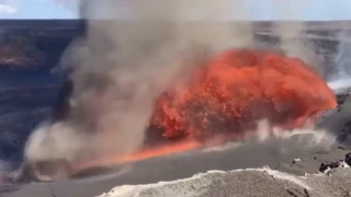 Вулкан в Америка!  30 м потоци от лава