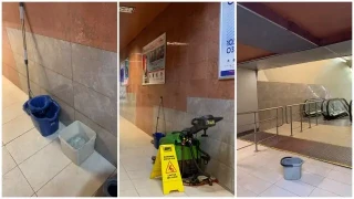 Чудо в  столичното метро. Без дъжд се появи....